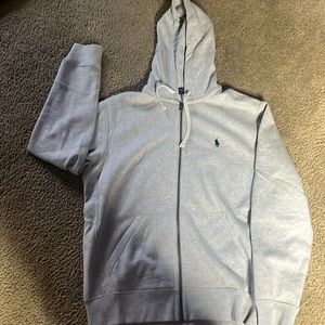 Ralph Lauren Polo Hoodie Zip up Grey NWOT